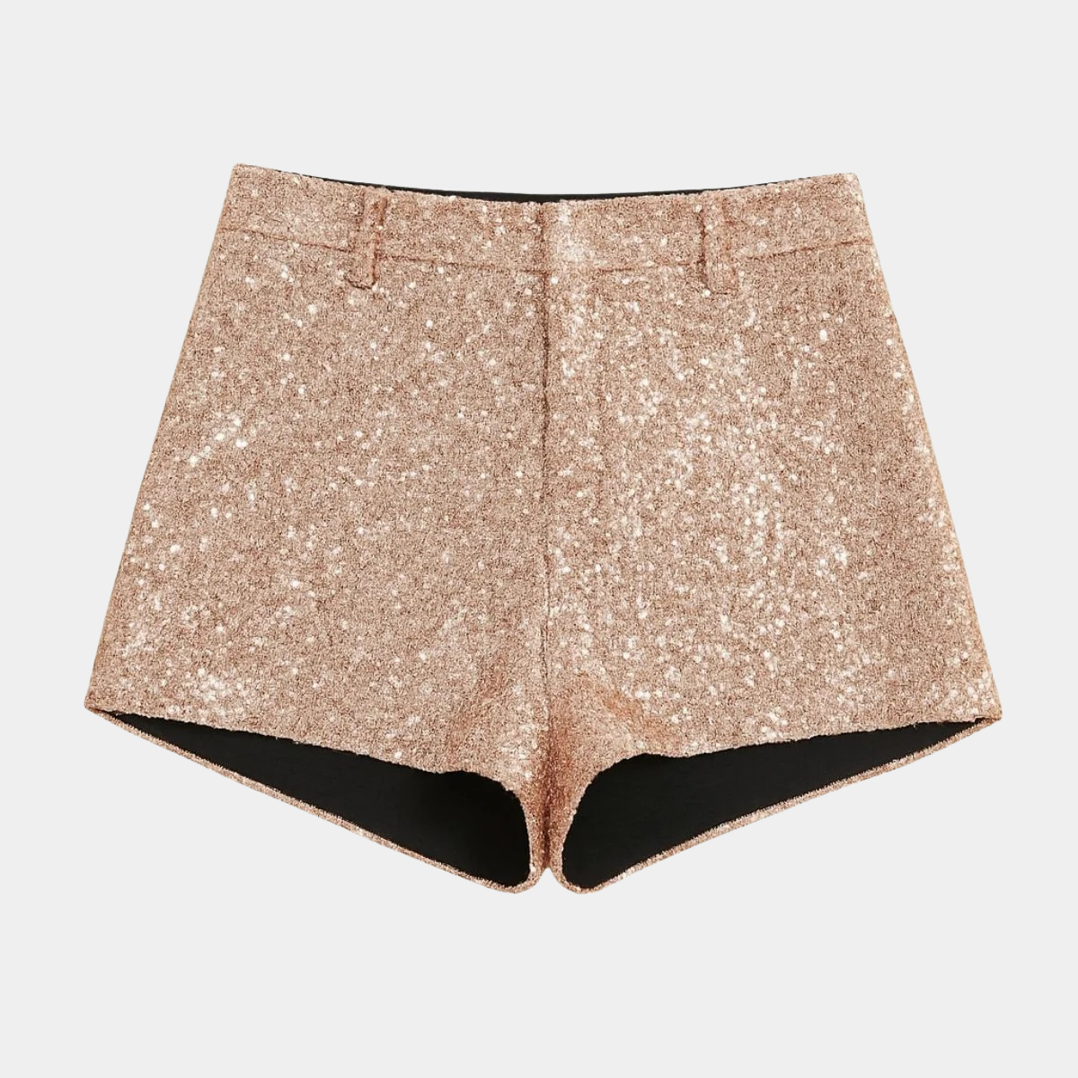 Sequin Mini Shorts – High Waist Sparkly Streetwear