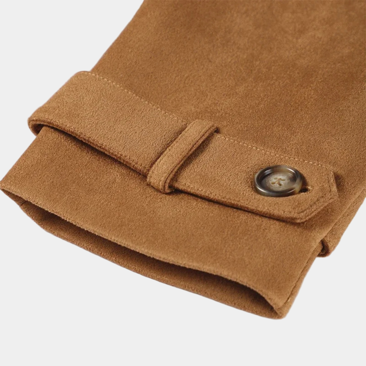 Double Breasted Trench Coat – Elegant Suede Jacket