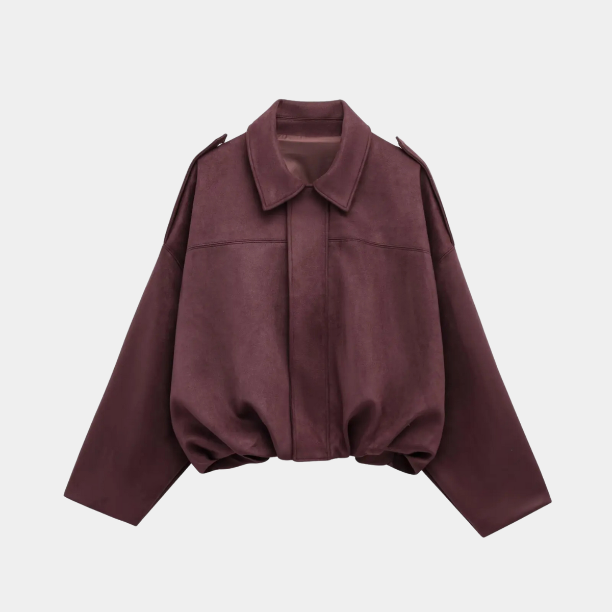 Oversized Suede Jacket – Casual Loose Fit Outerwear