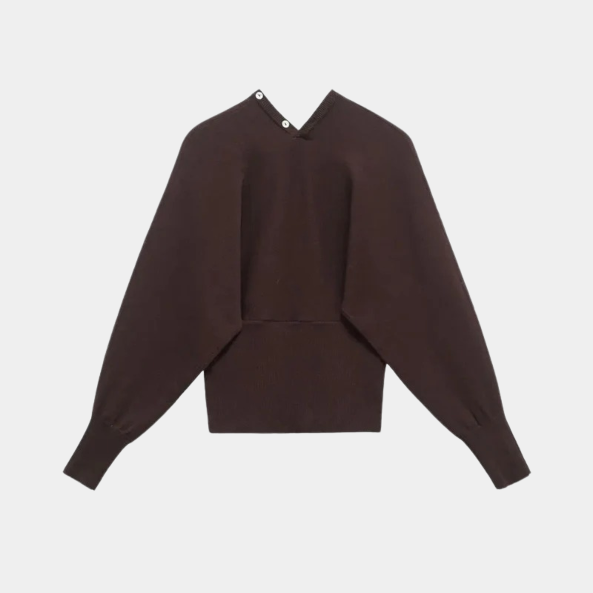 V Neck Button Down Blouse – Long Sleeve Loose Shirt
