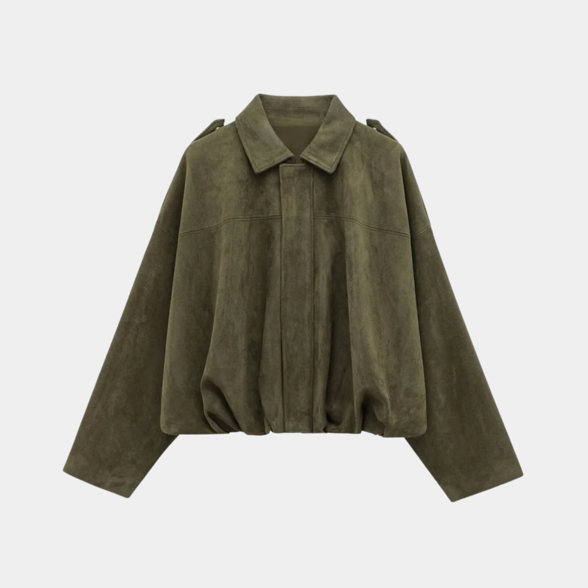 Oversized Suede Jacket – Casual Loose Fit Outerwear