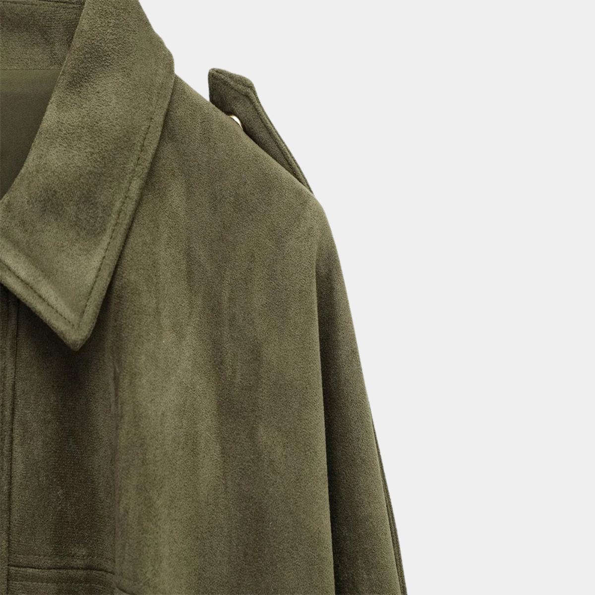 Oversized Suede Jacket – Casual Loose Fit Outerwear