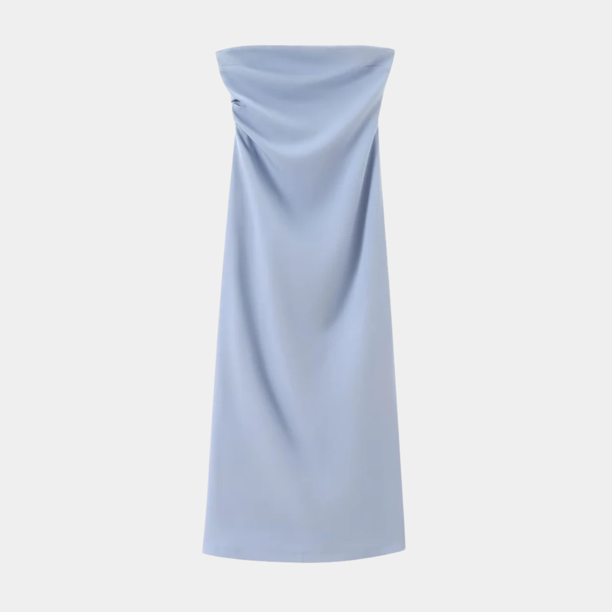 Strapless Midi Dress – Elegant Bodycon Evening Party Dress