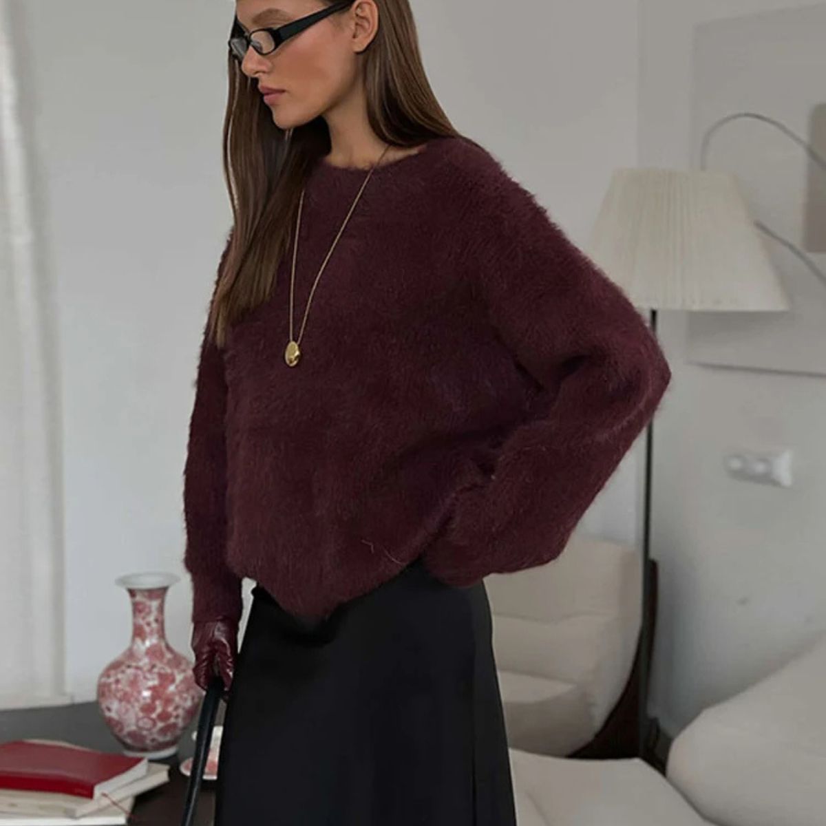 Soft Knit Cashmere Jumper – Women’s Casual Pullover