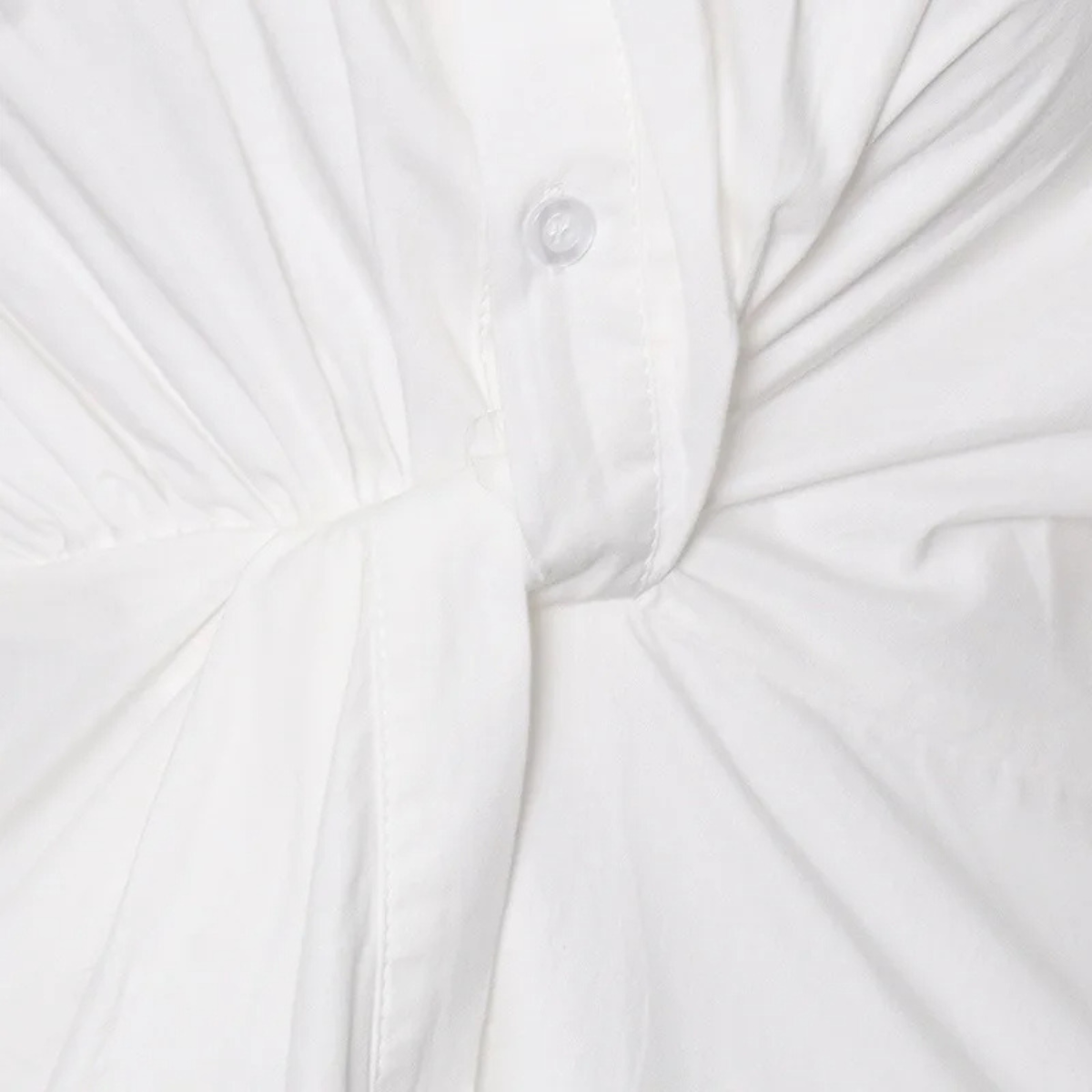 Front Knotted Linen Dress