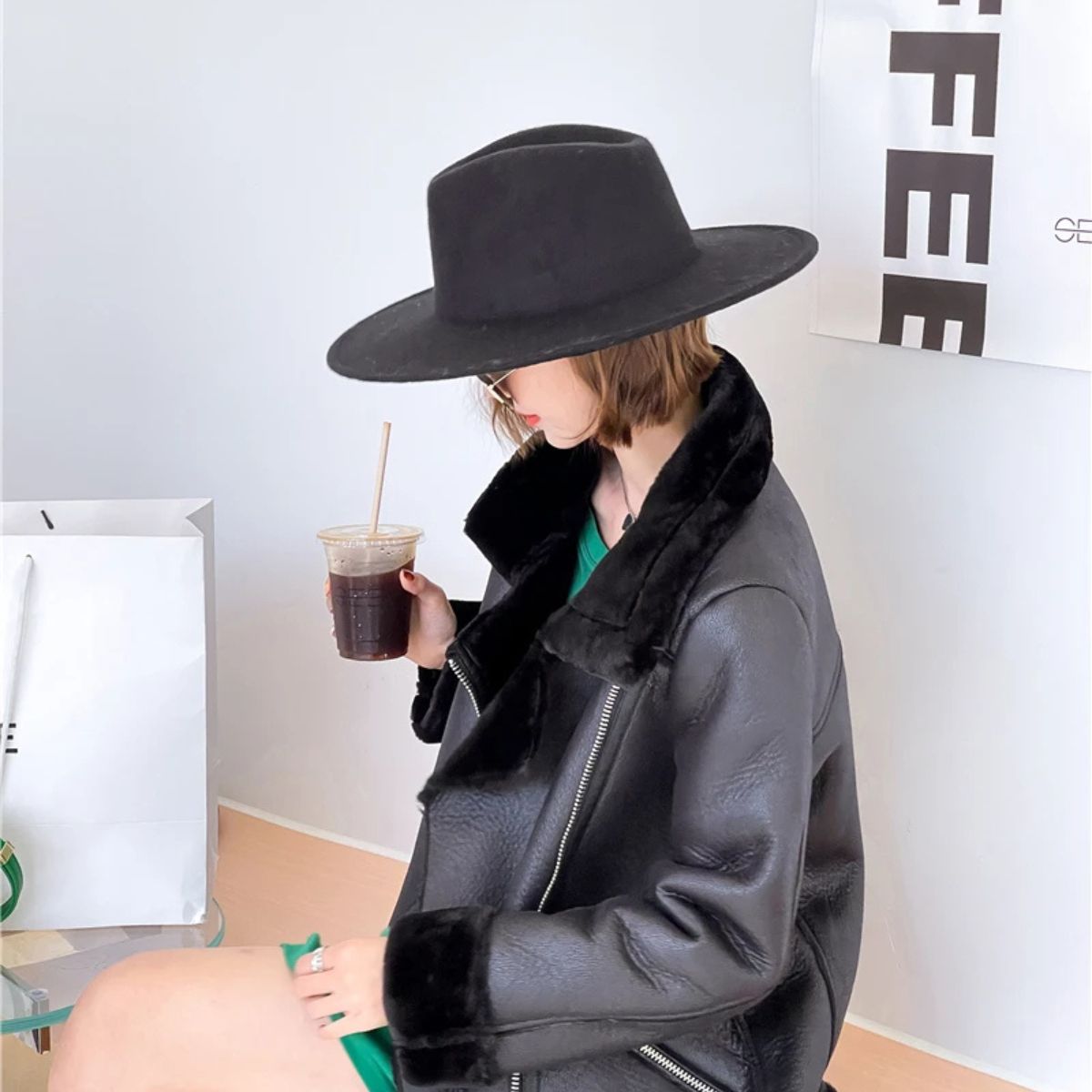 Oversized Faux Fur Jacket – Warm Winter Coat