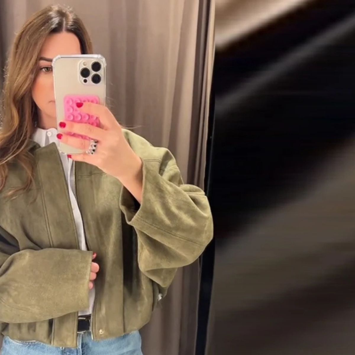 Oversized Suede Jacket – Casual Loose Fit Coat