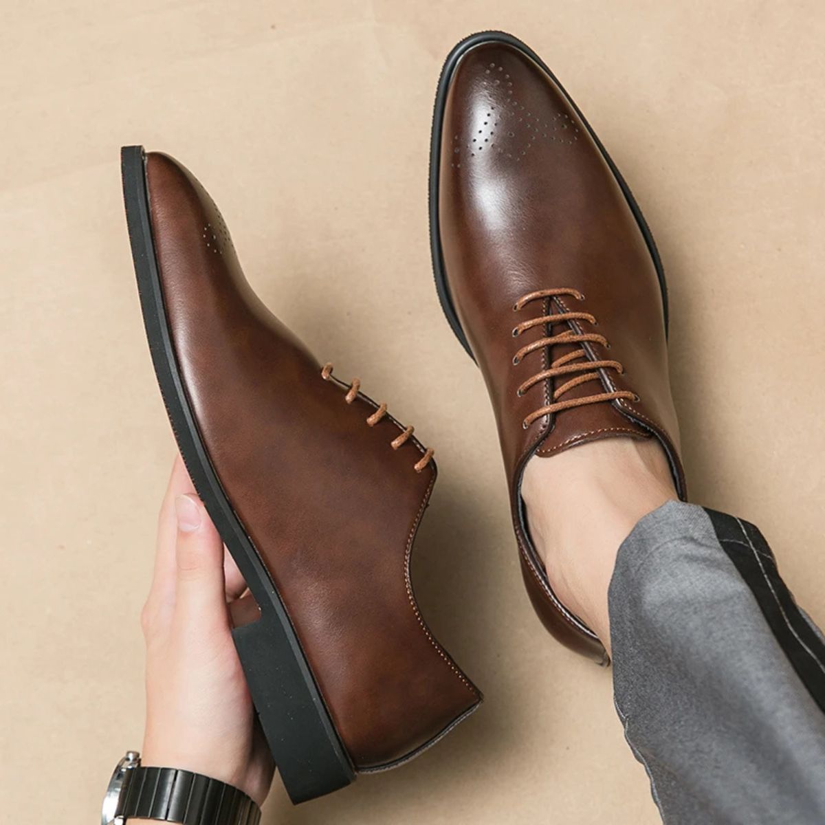 Oxford Lace-Up Shoes Smart – Smart Business & Wedding Footwear