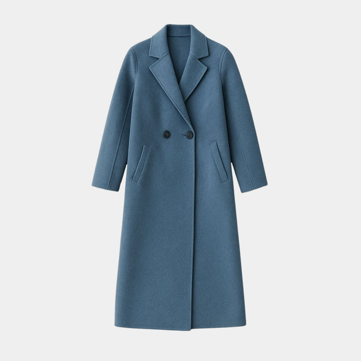 Trendy Oversized Coat – Long Double Breasted Jacket