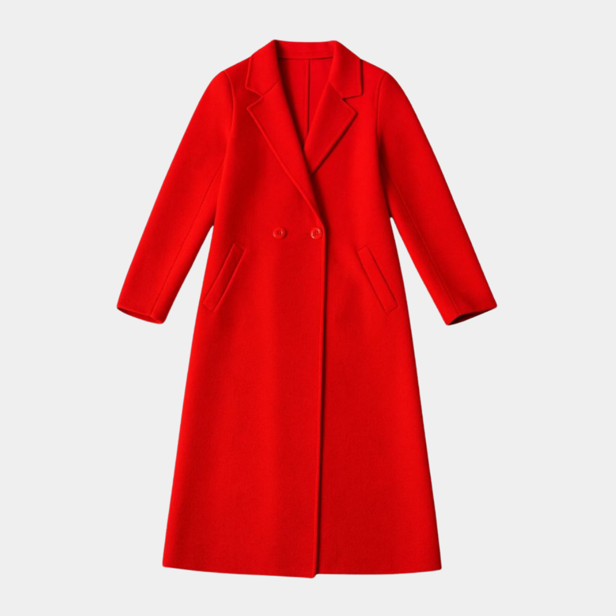 Trendy Oversized Coat – Long Double Breasted Jacket