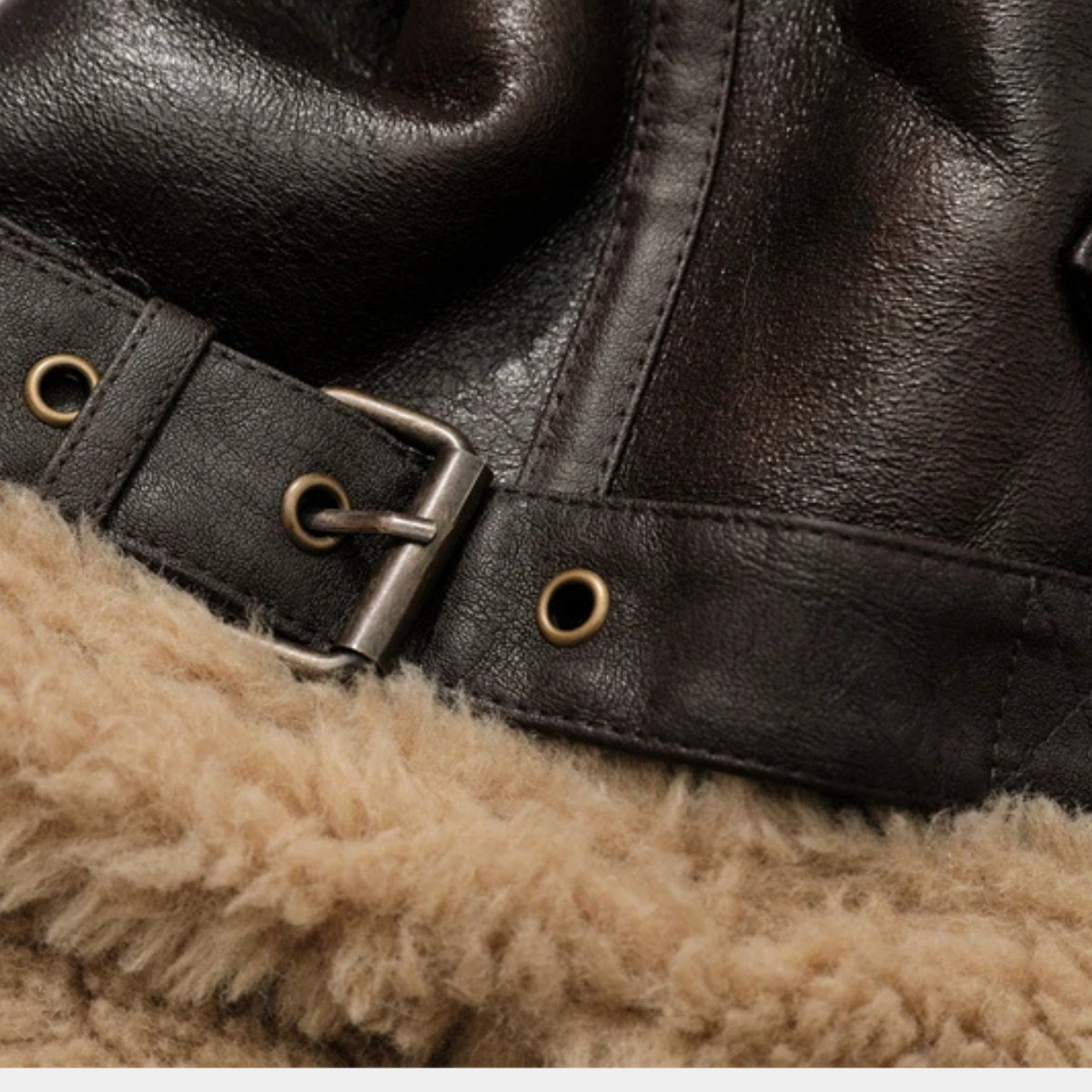 Classic Leather Jacket – Warm Winter Coat