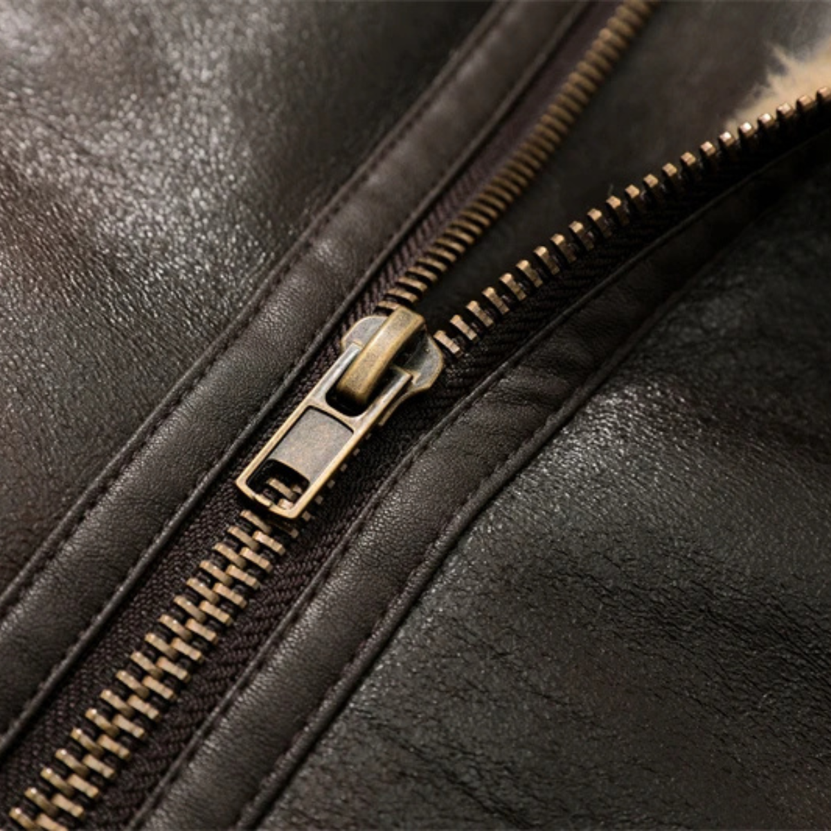 Classic Leather Jacket – Warm Winter Coat