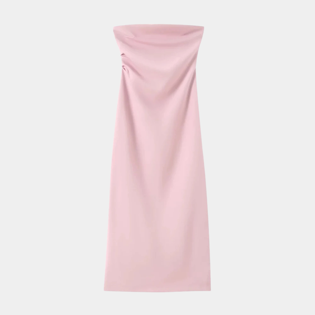 Strapless Midi Dress – Elegant Bodycon Evening Party Dress