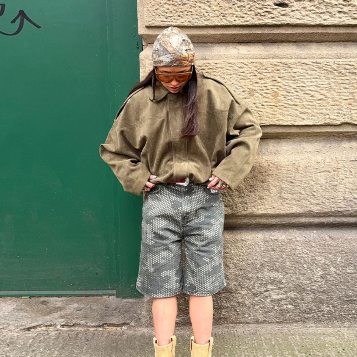 Oversized Suede Jacket – Casual Loose Fit Coat