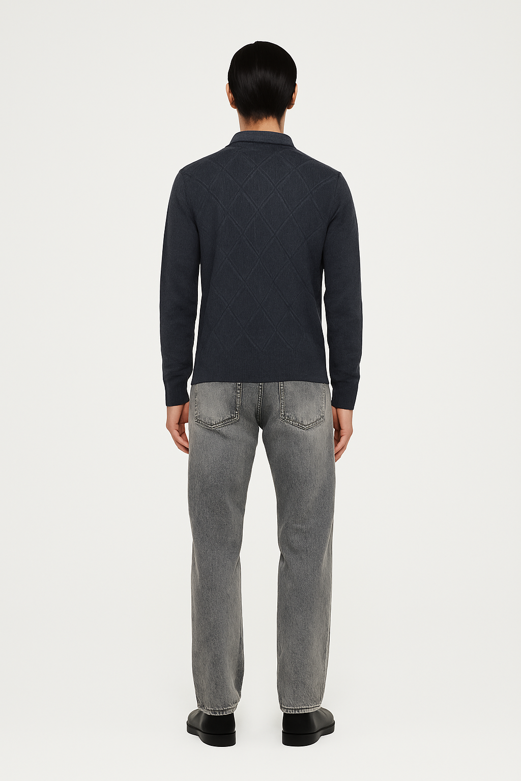 Knitted Polo Sweater – Lightweight Casual Jumper
