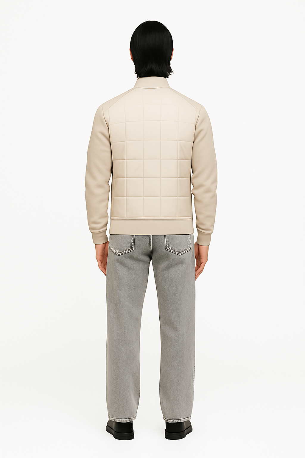 Quilted Bomber Jacket – Lightweight Zipped Coat
