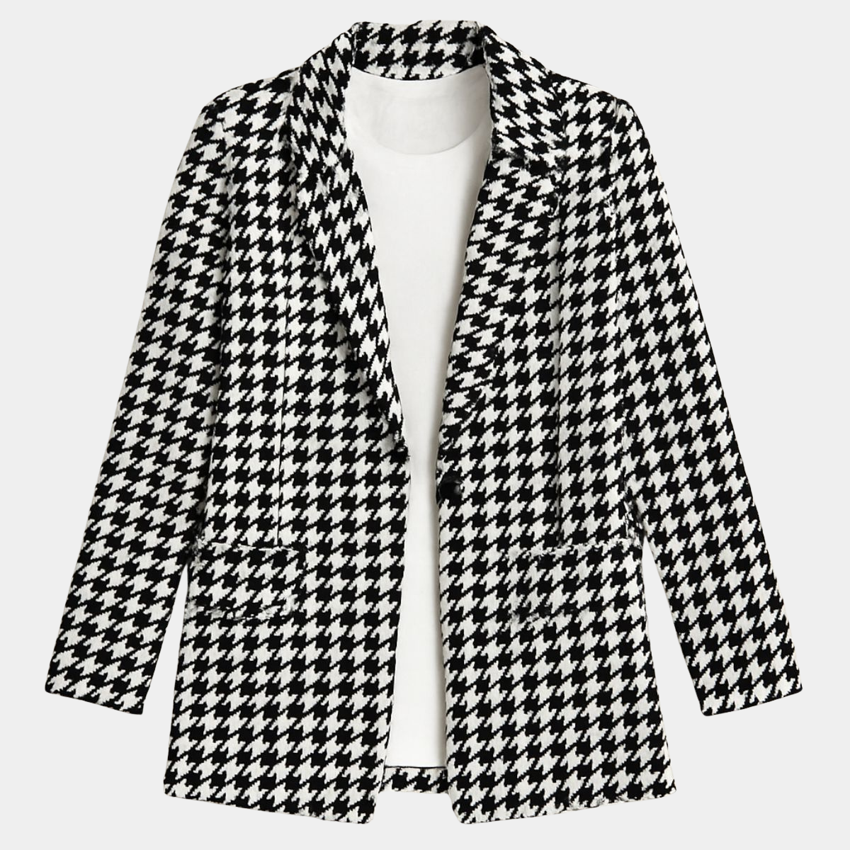 Classic Check Blazer – Elegant Workwear Coat