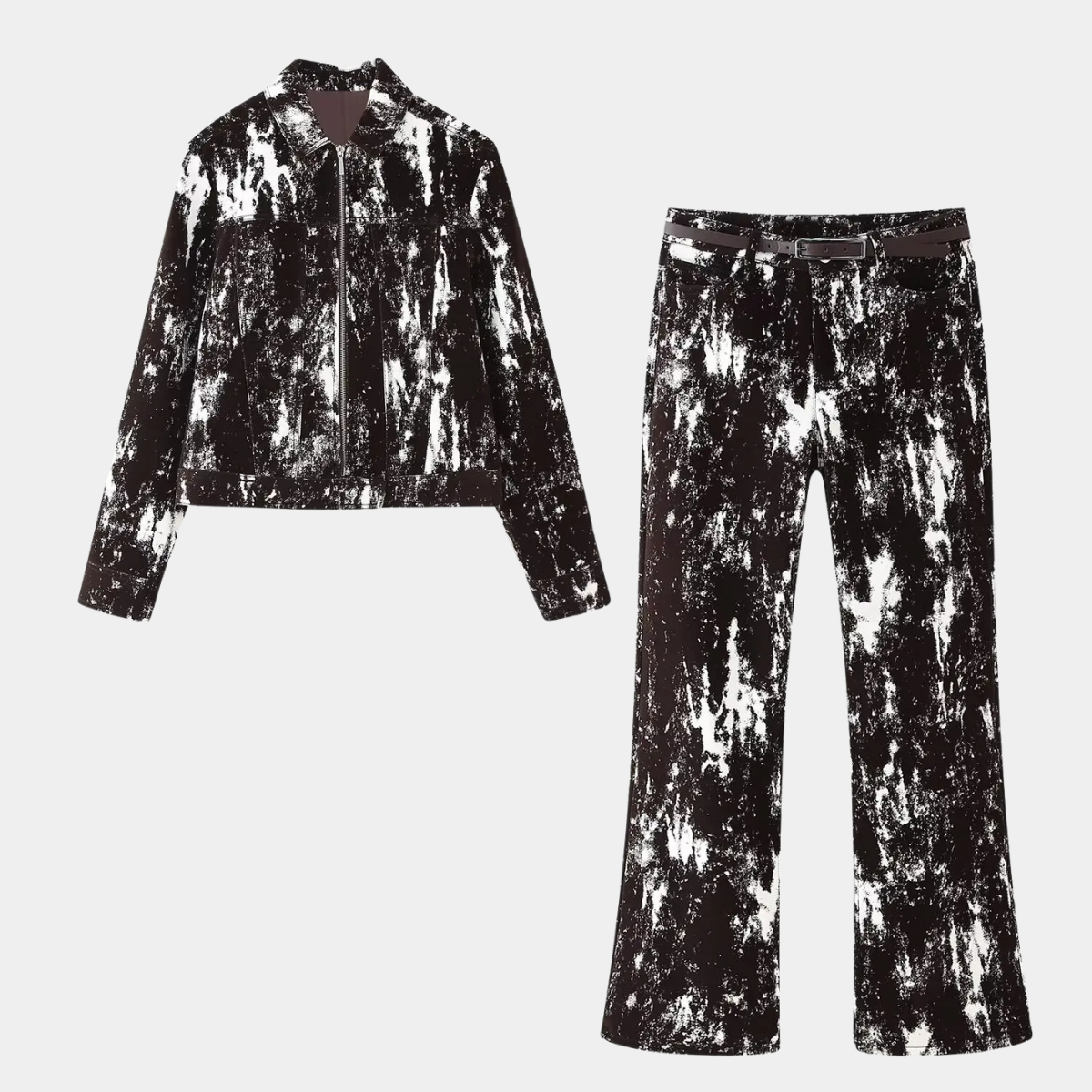 Elegant Tie Dye Co ord – Jacket and Trousers Set