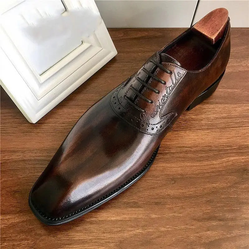 Leather Oxford Shoes – Handmade Lace-Up Shoes