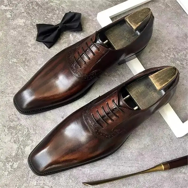 Leather Oxford Shoes – Handmade Lace-Up Shoes