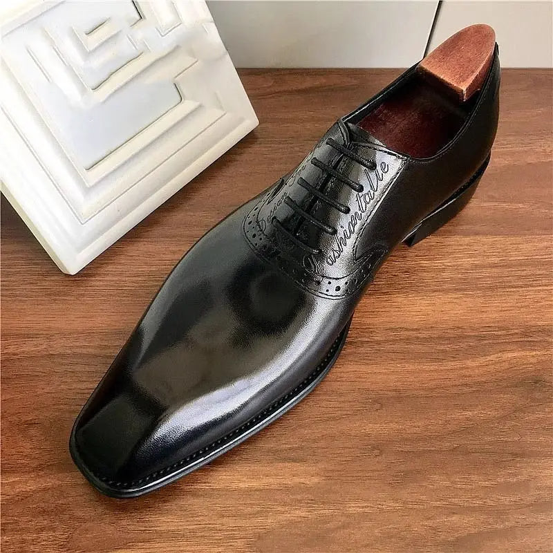 Leather Oxford Shoes – Handmade Lace-Up Shoes