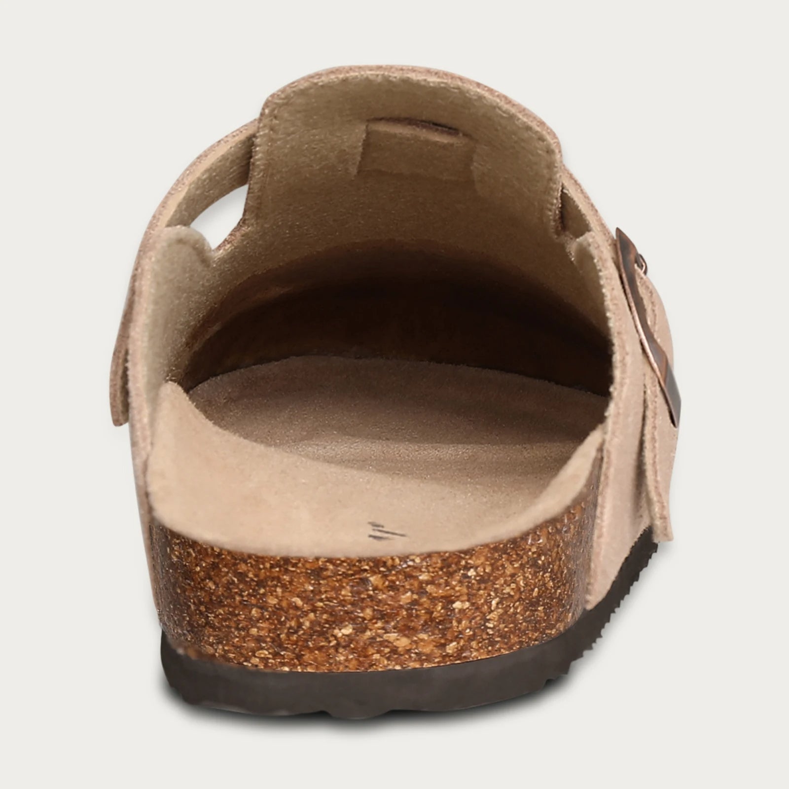 Suede Clog Slippers for Women – Slip-On Mules with Buckle